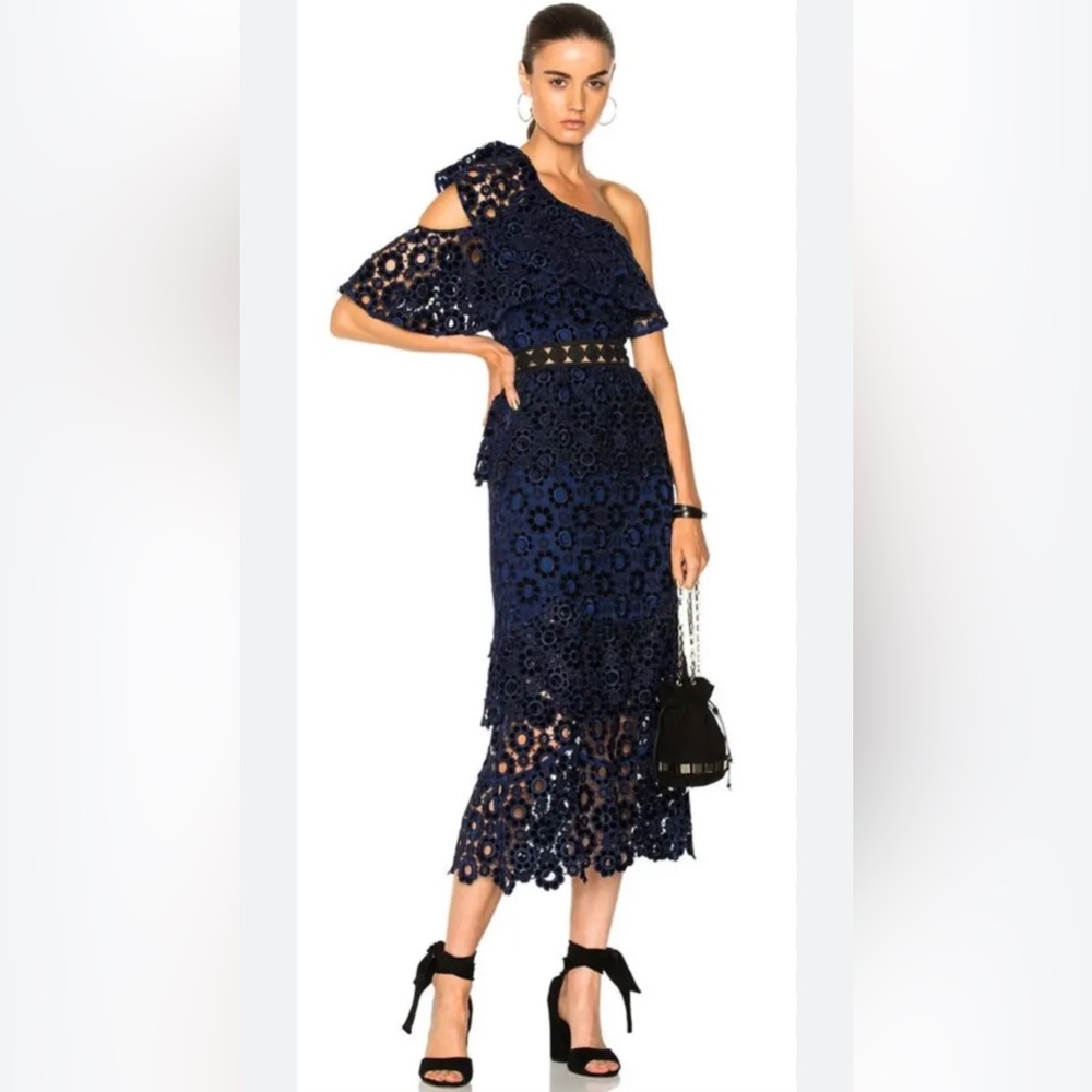 Self Portrait velvet dress. Worn once